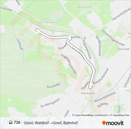 726 Bus Line Map