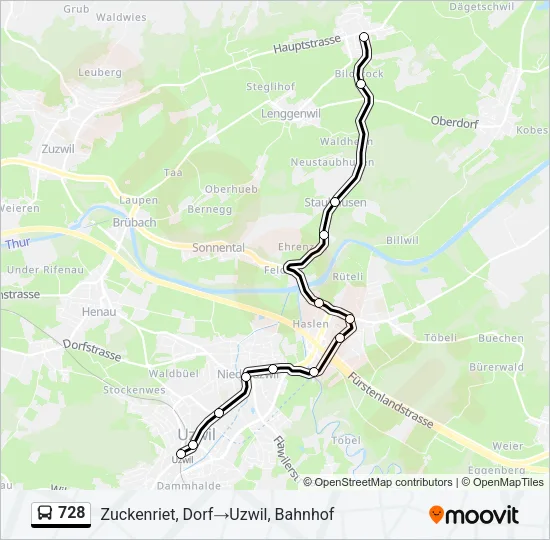 728 Bus Line Map