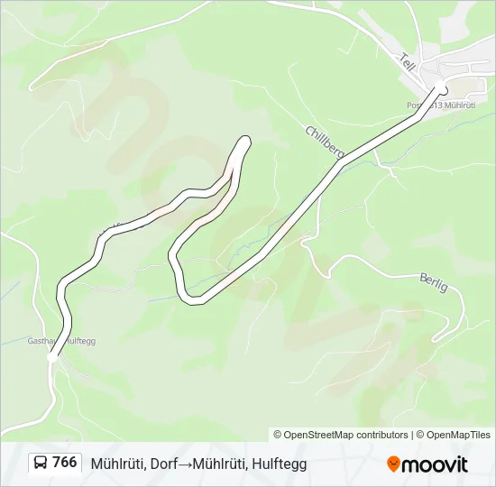 766 Bus Line Map