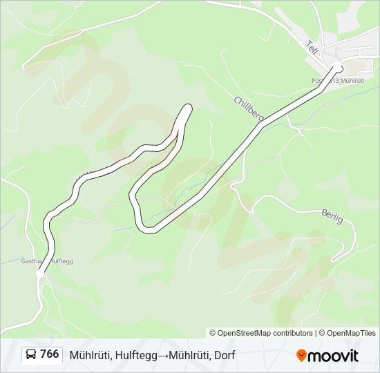 766 Bus Line Map