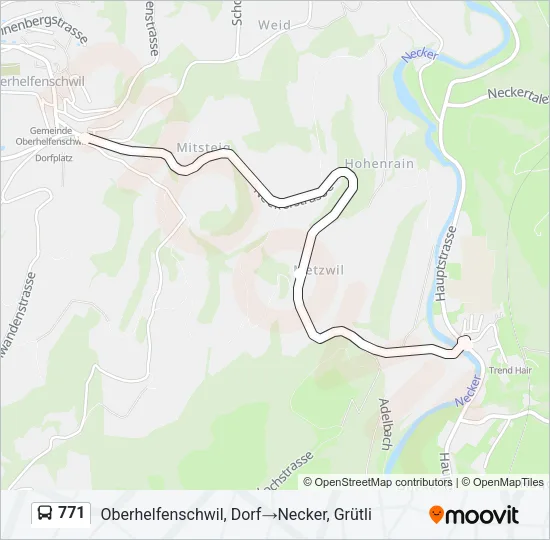 771 Bus Line Map