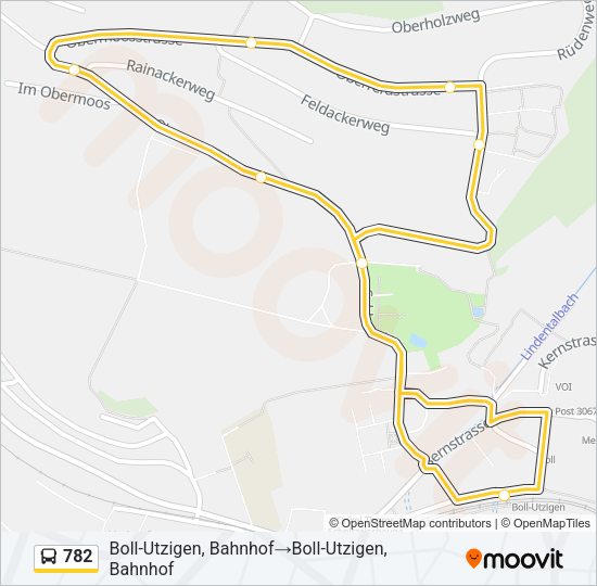 782 Bus Line Map