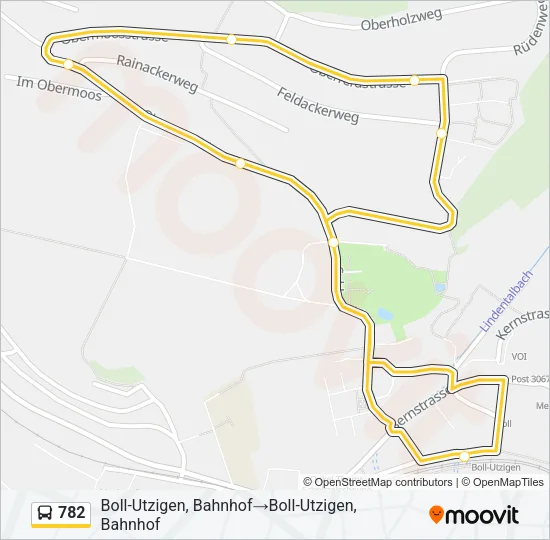 782 Bus Line Map