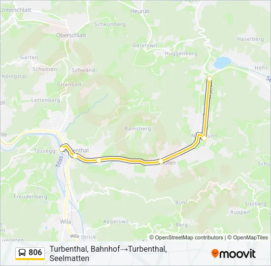 806 Bus Line Map