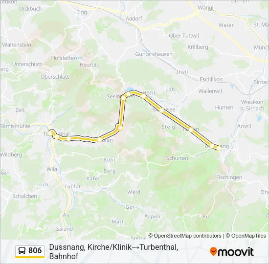 806 Bus Line Map