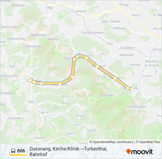 806 Bus Line Map