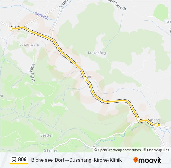806 Bus Line Map