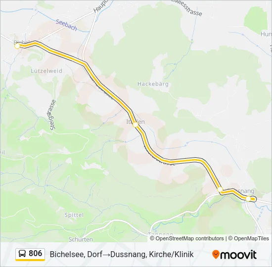806 Bus Line Map