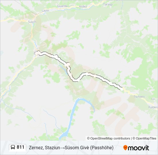 811 Bus Line Map