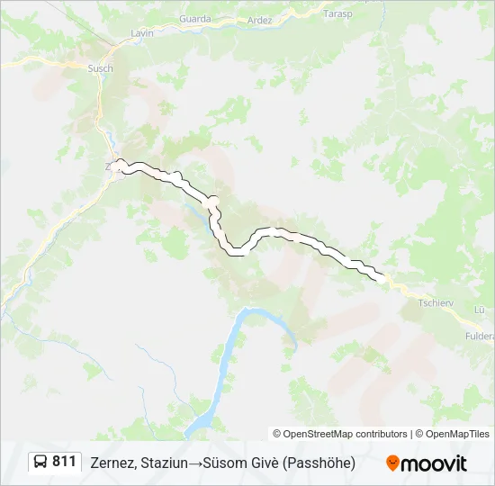 811 Bus Line Map