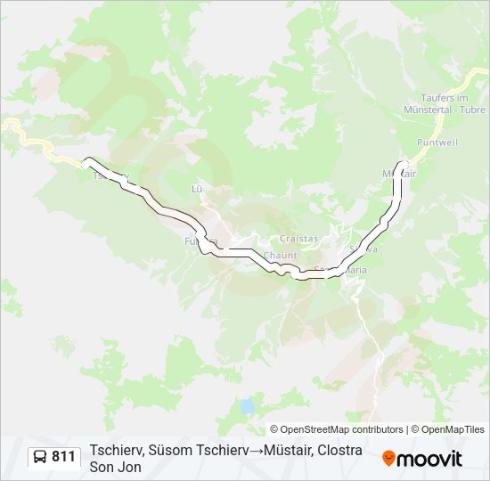 811 Bus Line Map