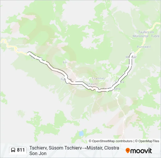 811 Bus Line Map