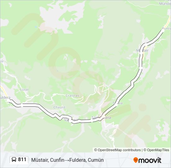 811 Bus Line Map