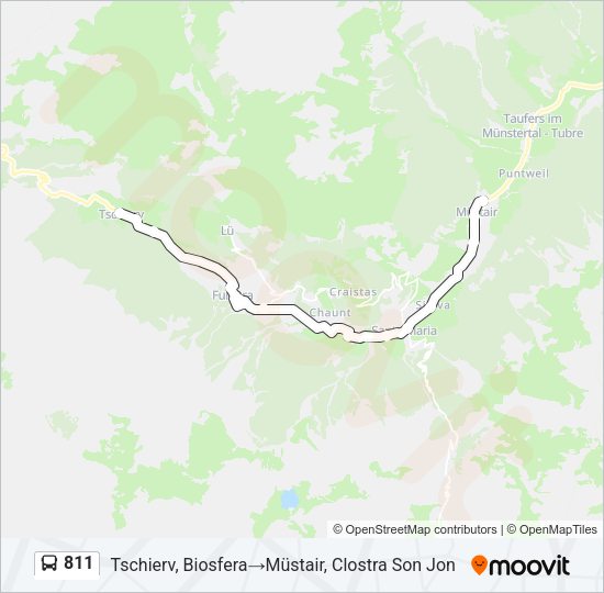 811 Bus Line Map