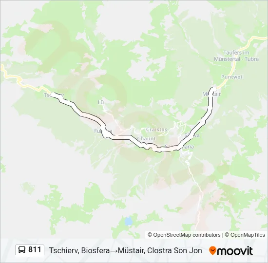 811 Bus Line Map