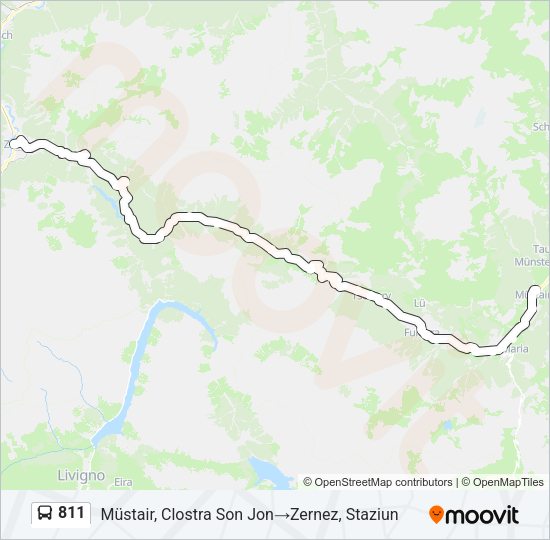 811 Bus Line Map