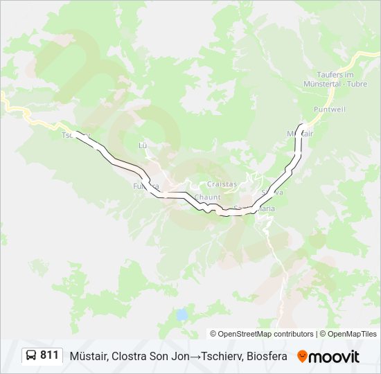 811 Bus Line Map