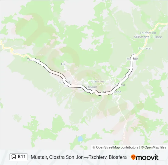 811 Bus Line Map