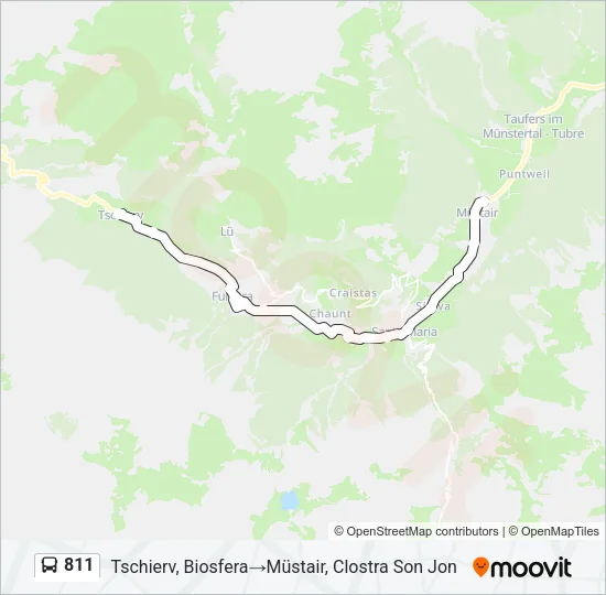 811 Bus Line Map
