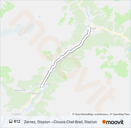 812 Bus Line Map