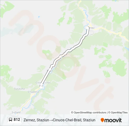 812 Bus Line Map