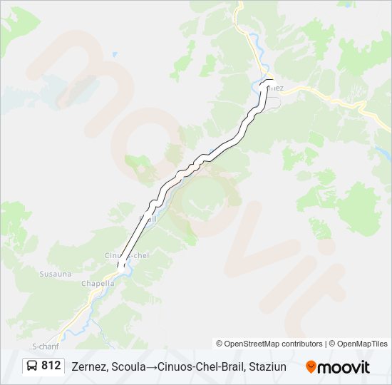 812 Bus Line Map