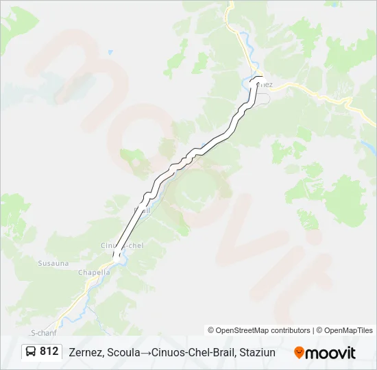 812 Bus Line Map