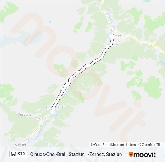 812 Bus Line Map