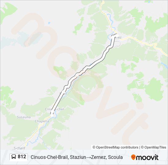 812 Bus Line Map
