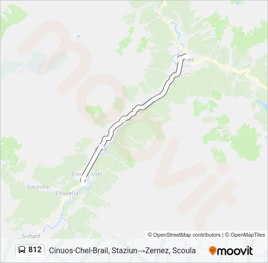 812 Bus Line Map