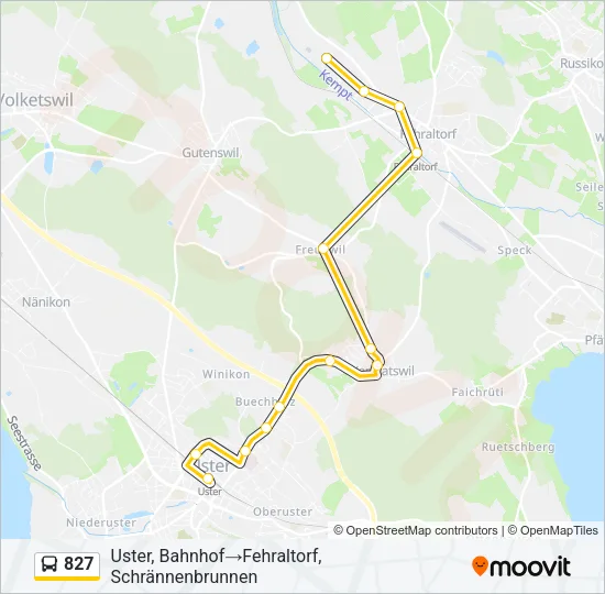 827 Bus Line Map