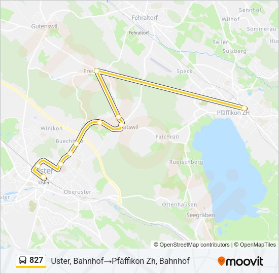 827 Bus Line Map