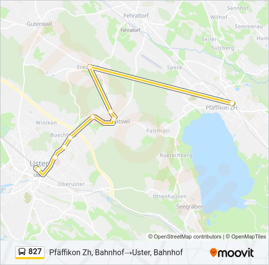827 Bus Line Map