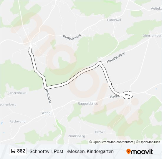882 Bus Line Map