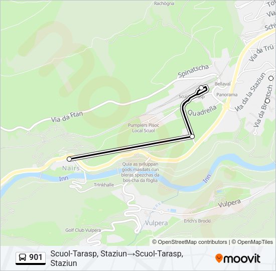 901 Bus Line Map