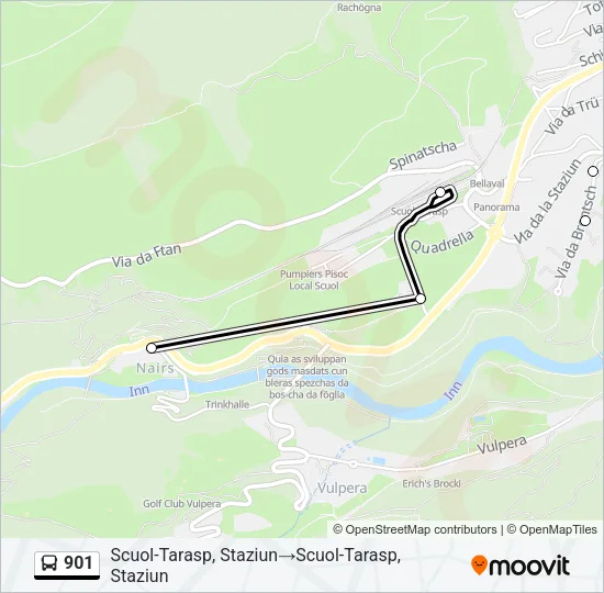 901 Bus Line Map