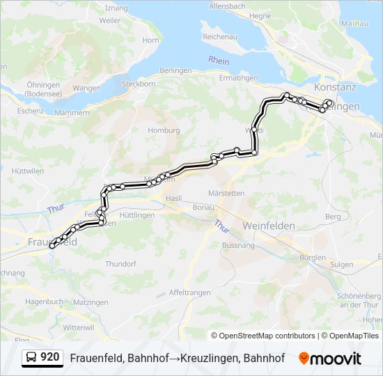920 Bus Line Map