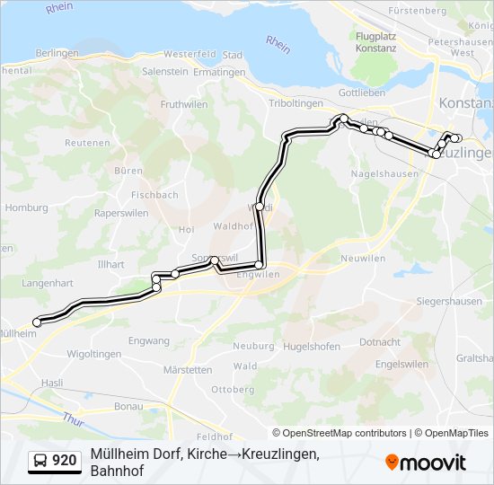 920 Bus Line Map