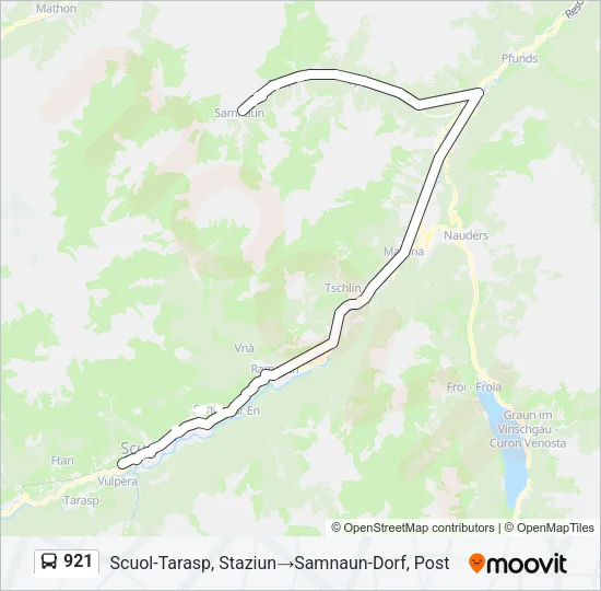 921 Bus Line Map