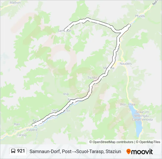 921 Bus Line Map
