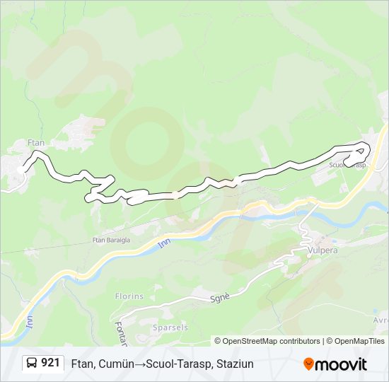 921 Bus Line Map