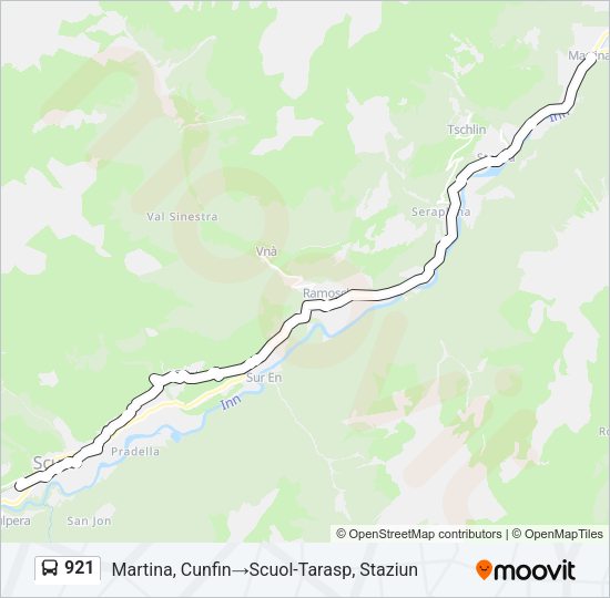 921 Bus Line Map