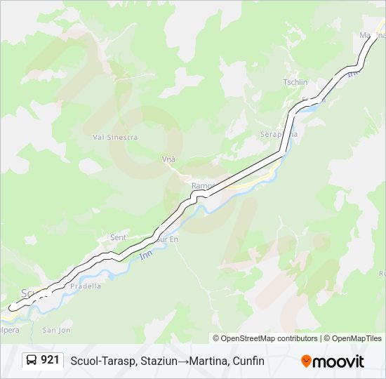 921 Bus Line Map