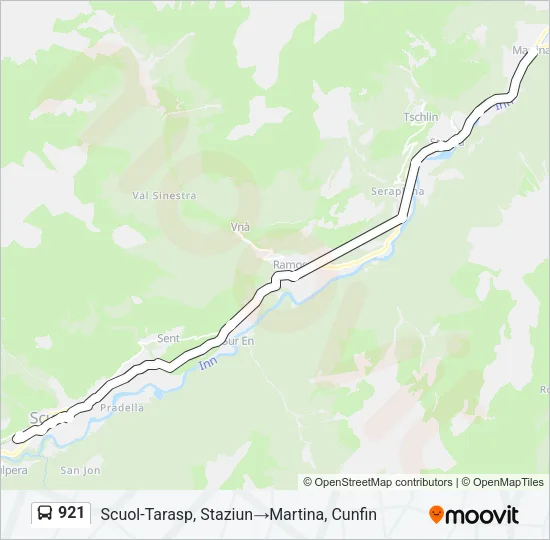 921 Bus Line Map