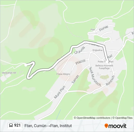 921 Bus Line Map