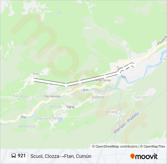 921 Bus Line Map