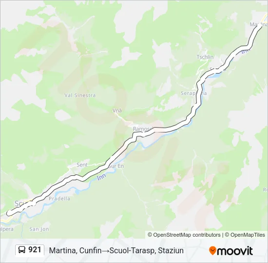921 Bus Line Map