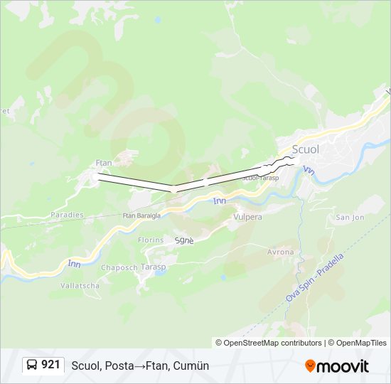 921 Bus Line Map