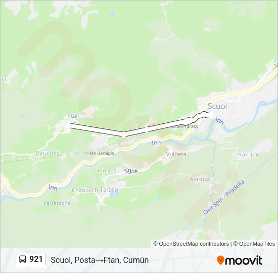 921 Bus Line Map