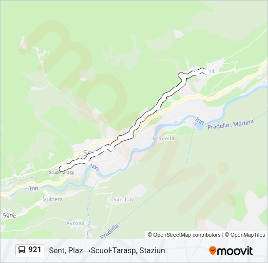 921 Bus Line Map